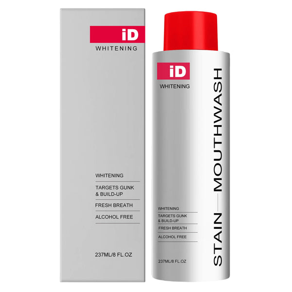 Hismile iD Stain Whitening Mouthwash for White Teeth, Freshens Breath with Essential Oils